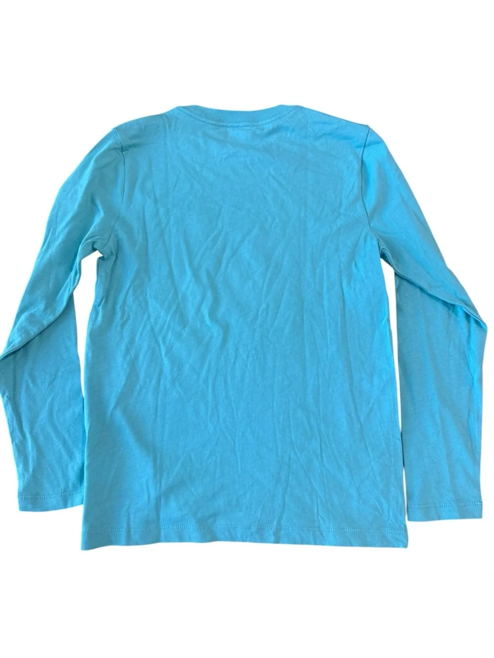 Crewcuts NWT Seafoam Green/Blue Longsleeve Pocket Tee Boys Size 8 100% Cotton